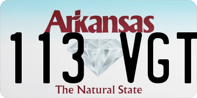AR license plate 113VGT