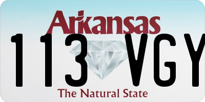 AR license plate 113VGY