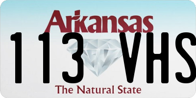 AR license plate 113VHS