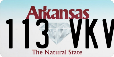 AR license plate 113VKV