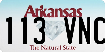 AR license plate 113VNC