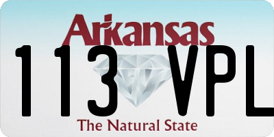 AR license plate 113VPL