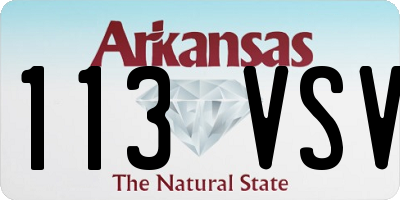 AR license plate 113VSV