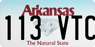 AR license plate 113VTC