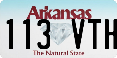 AR license plate 113VTH