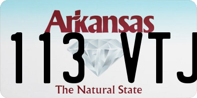 AR license plate 113VTJ