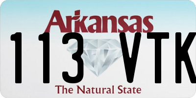 AR license plate 113VTK