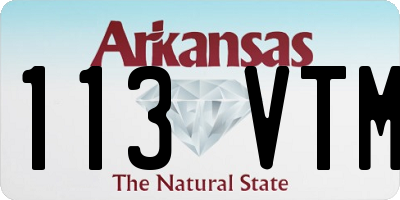 AR license plate 113VTM