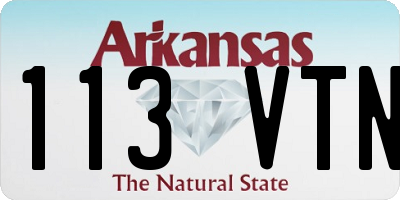 AR license plate 113VTN