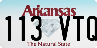 AR license plate 113VTQ