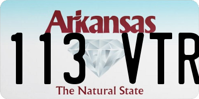 AR license plate 113VTR