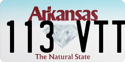 AR license plate 113VTT
