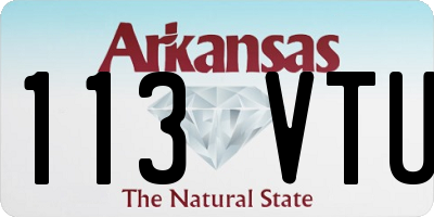 AR license plate 113VTU