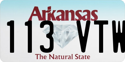 AR license plate 113VTW