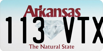 AR license plate 113VTX