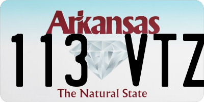 AR license plate 113VTZ