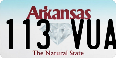 AR license plate 113VUA