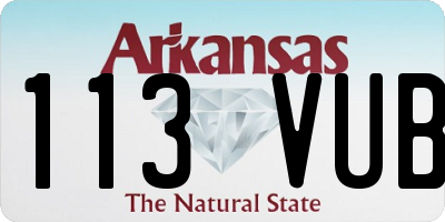 AR license plate 113VUB