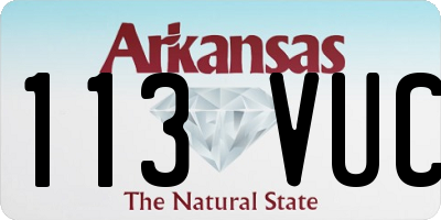 AR license plate 113VUC
