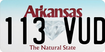AR license plate 113VUD
