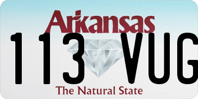 AR license plate 113VUG