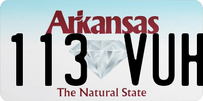 AR license plate 113VUH