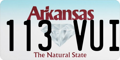 AR license plate 113VUI
