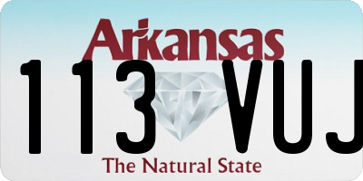 AR license plate 113VUJ