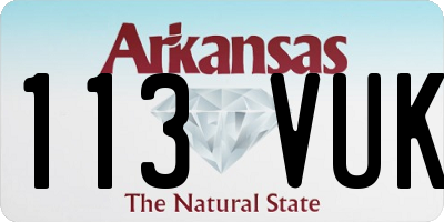 AR license plate 113VUK