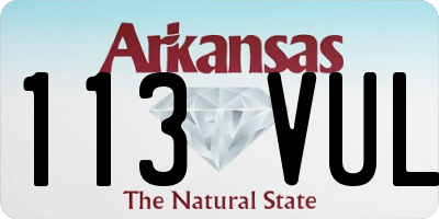 AR license plate 113VUL
