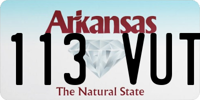 AR license plate 113VUT