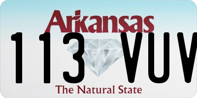 AR license plate 113VUV