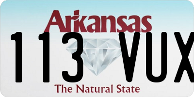 AR license plate 113VUX