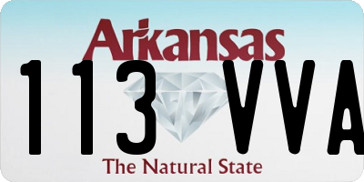 AR license plate 113VVA