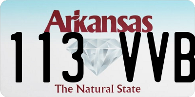 AR license plate 113VVB