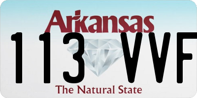 AR license plate 113VVF