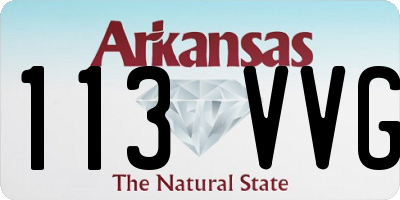 AR license plate 113VVG