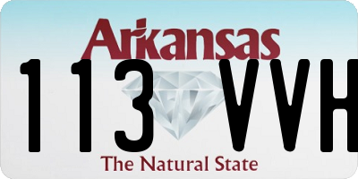 AR license plate 113VVH