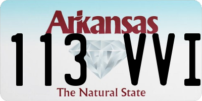 AR license plate 113VVI