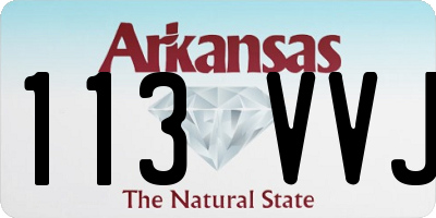 AR license plate 113VVJ