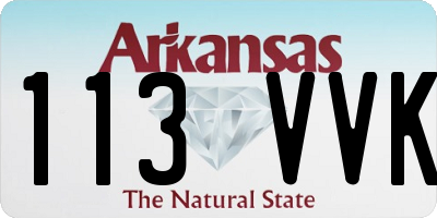 AR license plate 113VVK