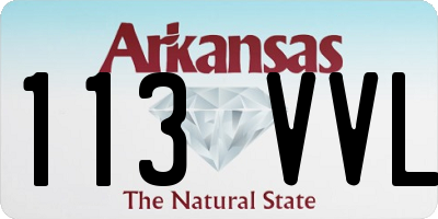 AR license plate 113VVL
