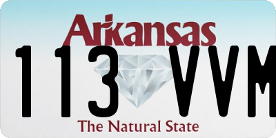 AR license plate 113VVM