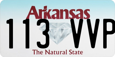 AR license plate 113VVP