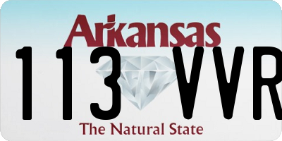 AR license plate 113VVR