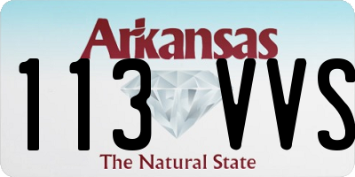 AR license plate 113VVS