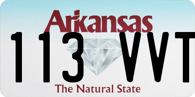 AR license plate 113VVT