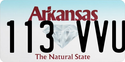 AR license plate 113VVU