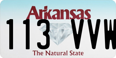 AR license plate 113VVW