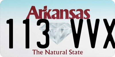AR license plate 113VVX